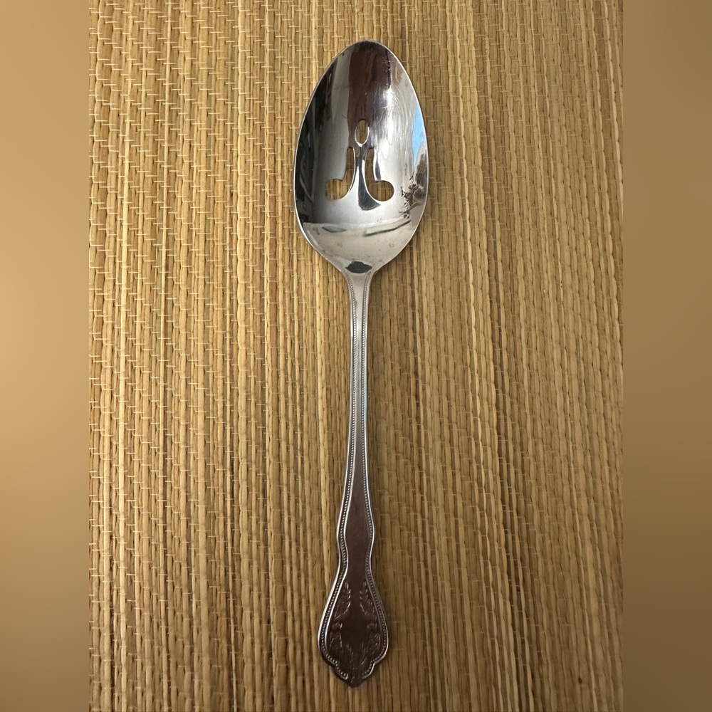Reed & Barton VIRGINIA Stainless Select Glossy Silverware Flatware Slotted Spoon